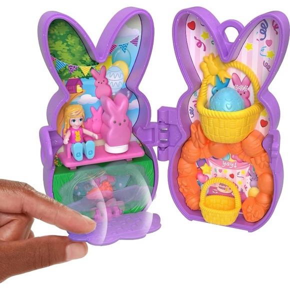 Polly Pocket nwt Peeps, Dolls and 2 Playsets with Accessories Compact Travel Toy - Picture 5 of 6